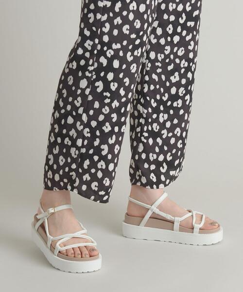 ODETTE E ODILE（オデットエオディール）の「OFC クロッシングチューブ サンダル35（サンダル・レディース・ブラック/ライトブルー/ホワイト・37/35/36）」の10枚目の写真