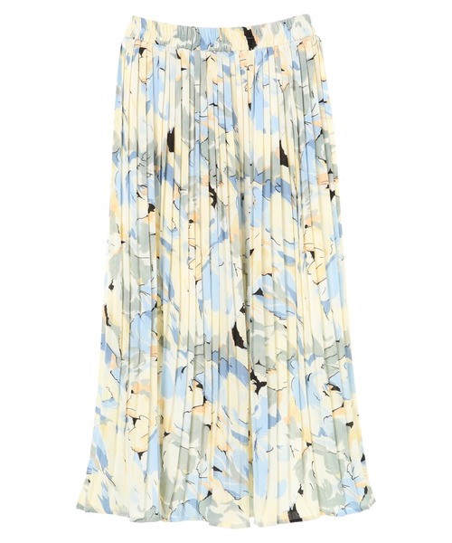 DURAS（デュラス）の「フラワー柄プリーツスカート（スカート・レディース・ライトパープル/イエロー・FREE）」の5枚目の写真