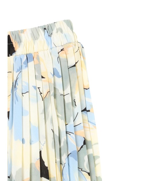 DURAS（デュラス）の「フラワー柄プリーツスカート（スカート・レディース・ライトパープル/イエロー・FREE）」の7枚目の写真