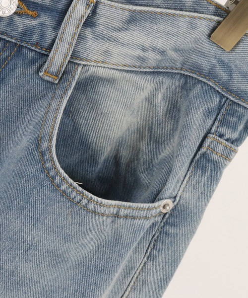 GLIMCLAP（グリムクラップ）の「mp9213-Processing denim semi-flared pants パンツ（デニムパンツ・メンズ・インディゴブルー・S/M/L）」の15枚目の写真