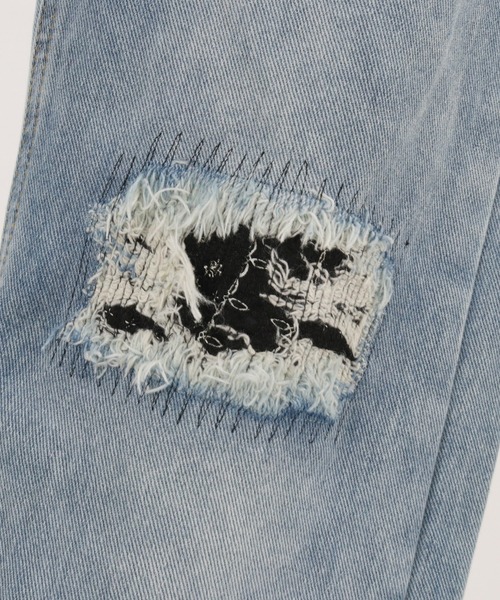 GLIMCLAP（グリムクラップ）の「mp9213-Processing denim semi-flared pants パンツ（デニムパンツ・メンズ・インディゴブルー・S/M/L）」の11枚目の写真