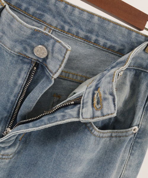 GLIMCLAP（グリムクラップ）の「mp9213-Processing denim semi-flared pants パンツ（デニムパンツ・メンズ・インディゴブルー・S/M/L）」の8枚目の写真