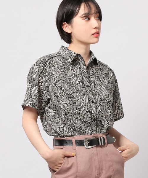 PAGEBOY（ページボーイ）の「ネオボヘミアンショートスリーブシャツ（シャツ/ブラウス・レディース・ブラック系その他/ネイビー系・FREE）」の7枚目の写真