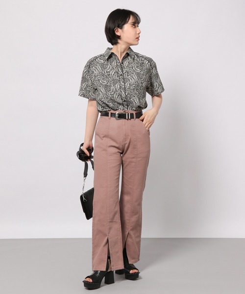 PAGEBOY（ページボーイ）の「ネオボヘミアンショートスリーブシャツ（シャツ/ブラウス・レディース・ブラック系その他/ネイビー系・FREE）」の8枚目の写真