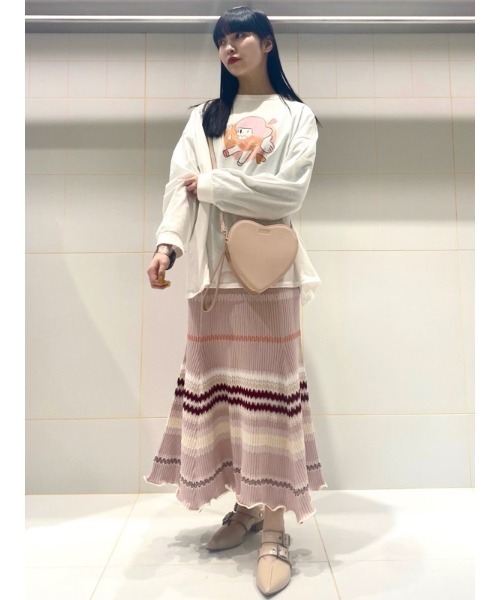 FURFUR(ファーファー)の「ハートハンドバッグ(ハンドバッグ・レディース・シルバー/ブラック/ブラウン/ホワイト/ピンクベージュ・FREE)」の11枚目の写真