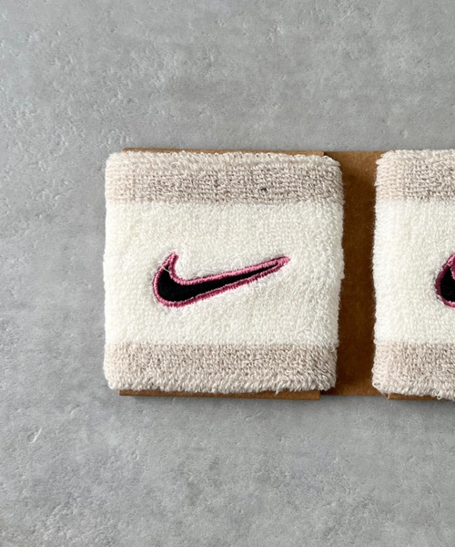 セール】NIKE(ナイキ)/2個セット スウッシュ 刺繍 無地 リストバンド 2