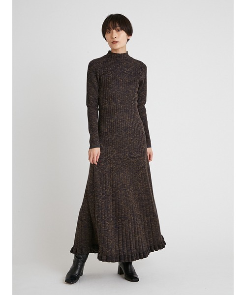 styling/（スタイリング）の「リブニットスカート（スカート・レディース・ベージュ/ネイビー/ピンク・1/0）」の6枚目の写真