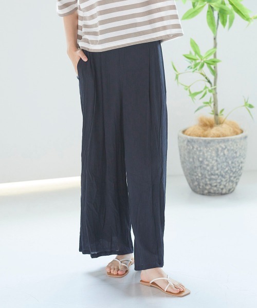 LIPSTAR(リップスター)の「シアーローンイージーパンツ(その他パンツ・レディース・ブラック/イエロー/ブルー・M)」の12枚目の写真