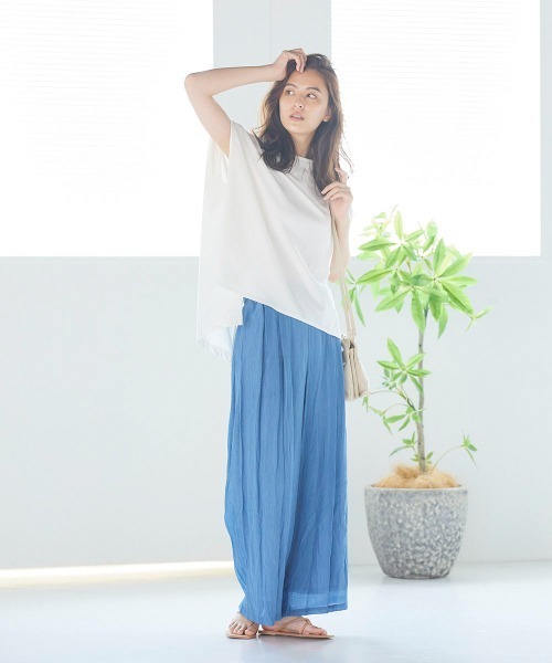 LIPSTAR(リップスター)の「シアーローンイージーパンツ(その他パンツ・レディース・ブラック/イエロー/ブルー・M)」の7枚目の写真