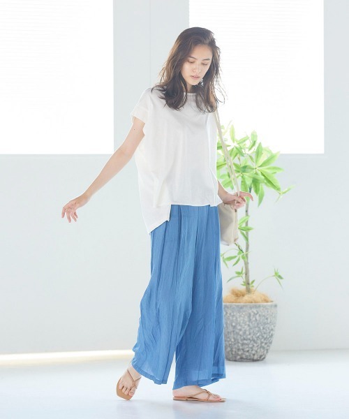 LIPSTAR(リップスター)の「シアーローンイージーパンツ(その他パンツ・レディース・ブラック/イエロー/ブルー・M)」の5枚目の写真