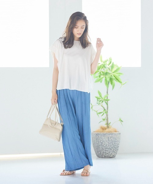 LIPSTAR(リップスター)の「シアーローンイージーパンツ(その他パンツ・レディース・ブラック/イエロー/ブルー・M)」の9枚目の写真