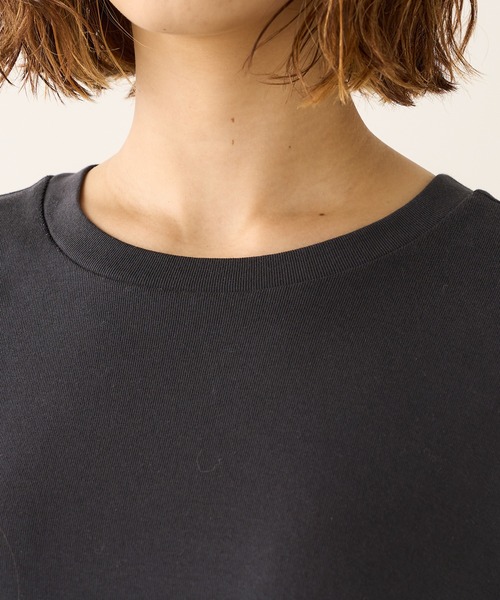 Lui's（ルイス）の「切り替えフライストップス（Tシャツ/カットソー・レディース・チャコールグレー/オフホワイト/グリーン・FREE）」の10枚目の写真