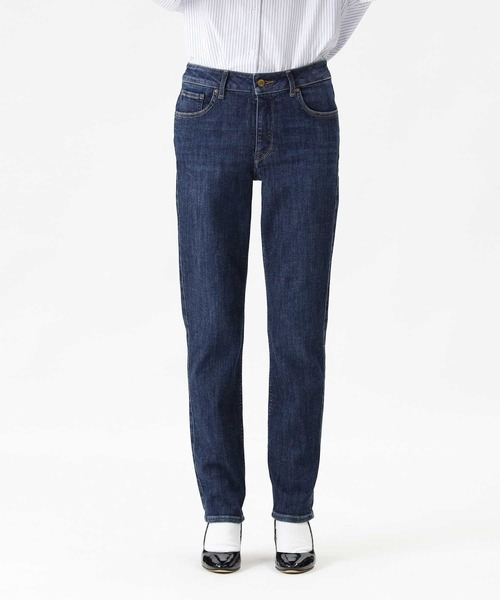 Right-on(ライトオン)の「【Mrs.Jeana】コンフォートストレッチストレートデニムパンツ(デニムパンツ・レディース・ダークインディゴブルー・32/30/27/31/28/29)」の14枚目の写真