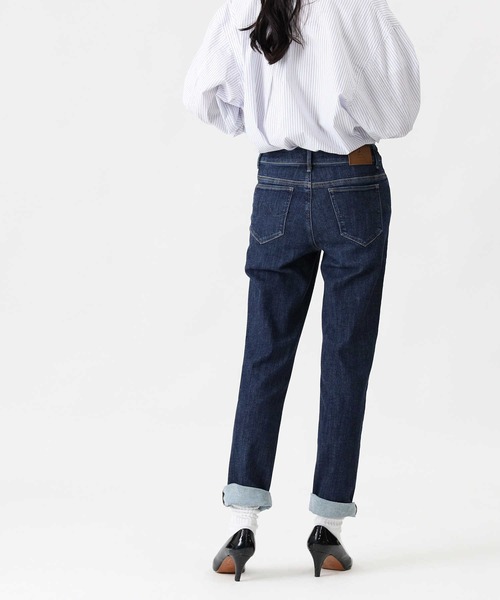 Right-on(ライトオン)の「【Mrs.Jeana】コンフォートストレッチストレートデニムパンツ(デニムパンツ・レディース・ダークインディゴブルー・32/30/27/31/28/29)」の12枚目の写真