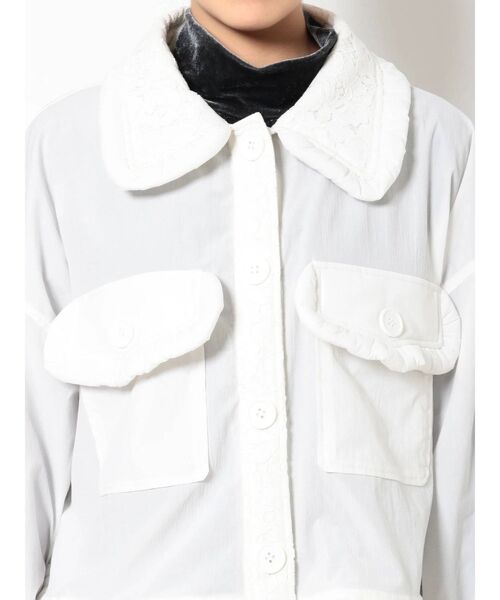 merry jenny（メリージェニー）の「fuwaレースカラージャケット（テーラードジャケット・レディース・ブラック/オフホワイト・FREE）」の17枚目の写真