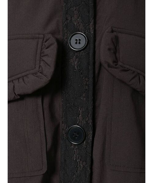 merry jenny（メリージェニー）の「fuwaレースカラージャケット（テーラードジャケット・レディース・ブラック/オフホワイト・FREE）」の8枚目の写真