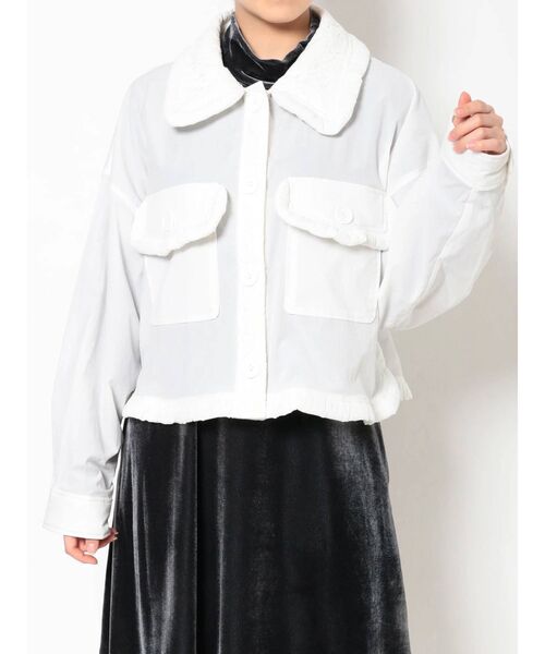 merry jenny（メリージェニー）の「fuwaレースカラージャケット（テーラードジャケット・レディース・ブラック/オフホワイト・FREE）」の18枚目の写真