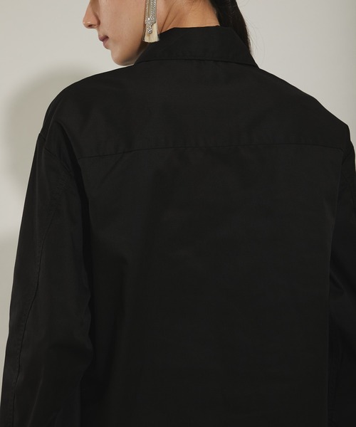 TOGA PULLA（トーガ　プルラ）の「【TOGA PULLA(トーガプルラ)】ジップアップシャツ Dickies SP TC12-FJ504（シャツ/ブラウス・レディース・ブラック/オレンジ/グレー・36）」の13枚目の写真