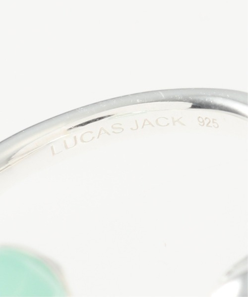 LUCAS JACK(ルーカスジャック)の「【LUCAS JACK(ルーカス ジャック)】 ボールピンキーリング(リング・レディース・グリーン系その他・3)」の2枚目の写真