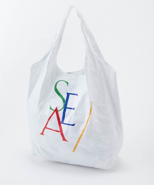 SEA（シー）の「タイベック  リユーザブル バッグ（トートバッグ・レディース・ホワイト・ONE SIZE）」の5枚目の写真