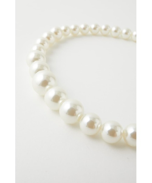 MOUSSY（マウジー）の「F／PEARL ネックレス（ネックレス・レディース・ホワイト/シルバー・FREE）」の7枚目の写真