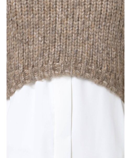 MERCURYDUO（マーキュリーデュオ）の「3WAYニットセットバックティアードミニワンピース（ワンピース・レディース・グレー/ブラウン/ベージュ・FREE）」の21枚目の写真
