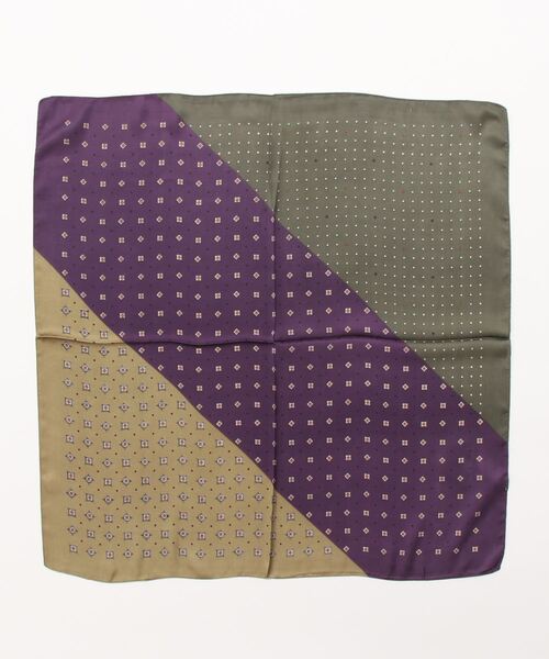 N.（N. Natural Beauty Basic）（エヌエヌナチュラルビューティーベーシック）の「配色スカーフ（ストール/ショール・レディース・ベージュ系その他/ダークカーキ・ﾌﾘ-）」の5枚目の写真