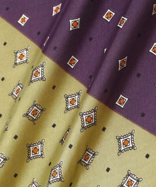 N.（N. Natural Beauty Basic）（エヌエヌナチュラルビューティーベーシック）の「配色スカーフ（ストール/ショール・レディース・ベージュ系その他/ダークカーキ・ﾌﾘ-）」の8枚目の写真