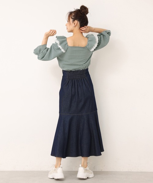 one after another NICE CLAUP（ワンアフターアナザーナイスクラップ）の「【S,Mサイズ展開あり】スタイルアップが叶う。ハイウエストレディマーメイドスカート（スカート・レディース・ブラック/ネイビー/ベージュ系その他/ブルー系その他/ブラウン系その他・SMALL/MEDIUM）」の20枚目の写真