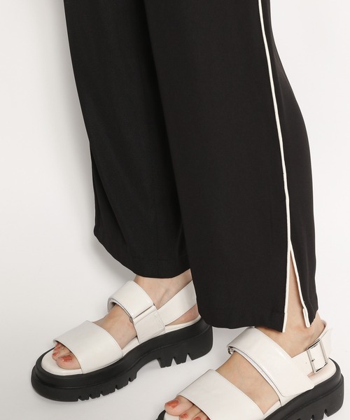 niko and...（ニコアンド）の「サイドラインイージーパンツ（その他パンツ・レディース・ブラック/モカ・MEDIUM/LARGE）」の13枚目の写真