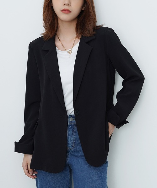 BLANC FICELLE(ブランフィセル)の「テーラードジャケット(テーラードジャケット・レディース・D/C/A/B/E/F/H/G・MEDIUM/LARGE/SMALL)」の5枚目の写真