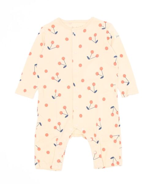 Baabook（ばぶーく）の「チェリー長袖カバーオール（ロンパース・キッズ・ホワイト・70cm/60cm）」の7枚目の写真