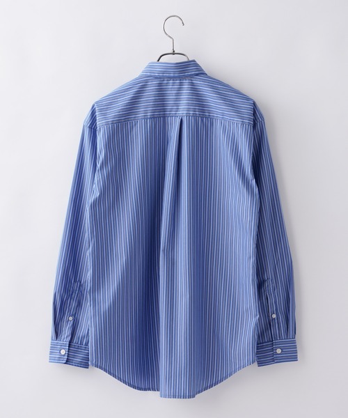 CIAOPANIC（チャオパニック）の「シリコン加工ストライプシャツ（シャツ/ブラウス・メンズ・サックスブルー/ネイビー・MEDIUM/LARGE）」の6枚目の写真