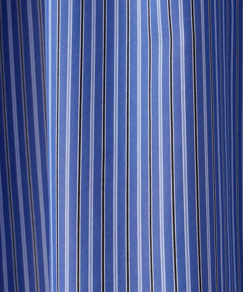 CIAOPANIC（チャオパニック）の「シリコン加工ストライプシャツ（シャツ/ブラウス・メンズ・サックスブルー/ネイビー・MEDIUM/LARGE）」の9枚目の写真