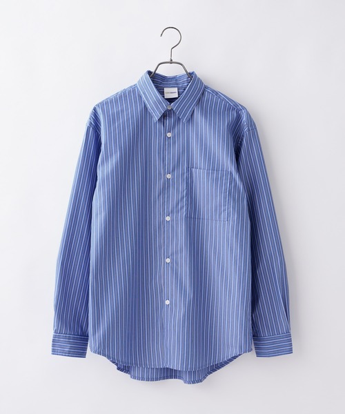 CIAOPANIC（チャオパニック）の「シリコン加工ストライプシャツ（シャツ/ブラウス・メンズ・サックスブルー/ネイビー・MEDIUM/LARGE）」の21枚目の写真