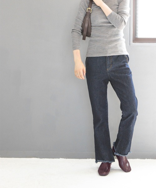 SOROTTO(ソロット)の「ローヒールのストレッチショートブーツ(ブーツ・レディース・ブラック/ダークブラウン/アイボリー/ブラック系その他・LL/3L/S/M/L)」の19枚目の写真