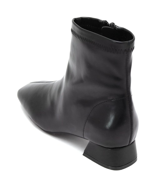 SOROTTO(ソロット)の「ローヒールのストレッチショートブーツ(ブーツ・レディース・ブラック/ダークブラウン/アイボリー/ブラック系その他・LL/3L/S/M/L)」の15枚目の写真