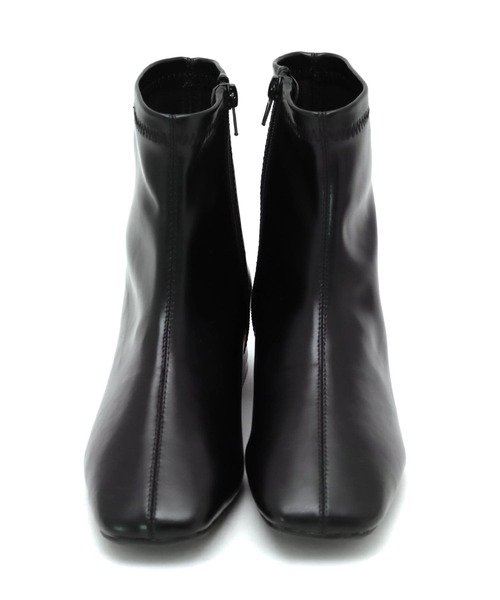 SOROTTO(ソロット)の「ローヒールのストレッチショートブーツ(ブーツ・レディース・ブラック/ダークブラウン/アイボリー/ブラック系その他・LL/3L/S/M/L)」の16枚目の写真