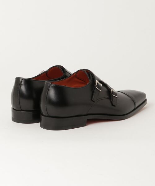 Santoni(サントーニ)の「サントーニ メンズ/ダブルバックル(ドレスシューズ・メンズ・ブラック・50/90/80/85/70/60/65/75/55)」の2枚目の写真