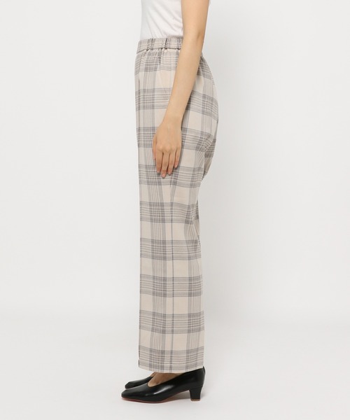 LEPSIM（レプシィム）の「【ハタラク7DAYSパンツ】嬉しい機能が付いたチェックストレートパンツ[2021秋冬]　959440（その他パンツ・レディース・グレイッシュベージュ/ブラウン・X-SMALL/MEDIUM/LARGE/SMALL）」の6枚目の写真