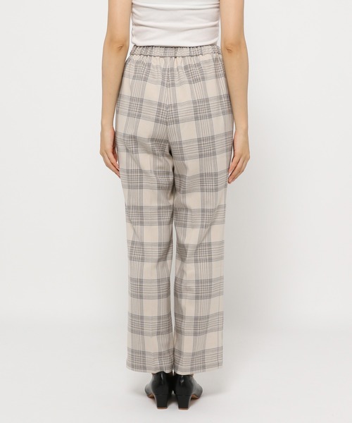 LEPSIM（レプシィム）の「【ハタラク7DAYSパンツ】嬉しい機能が付いたチェックストレートパンツ[2021秋冬]　959440（その他パンツ・レディース・グレイッシュベージュ/ブラウン・X-SMALL/MEDIUM/LARGE/SMALL）」の7枚目の写真