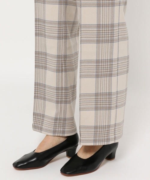 LEPSIM（レプシィム）の「【ハタラク7DAYSパンツ】嬉しい機能が付いたチェックストレートパンツ[2021秋冬]　959440（その他パンツ・レディース・グレイッシュベージュ/ブラウン・X-SMALL/MEDIUM/LARGE/SMALL）」の10枚目の写真