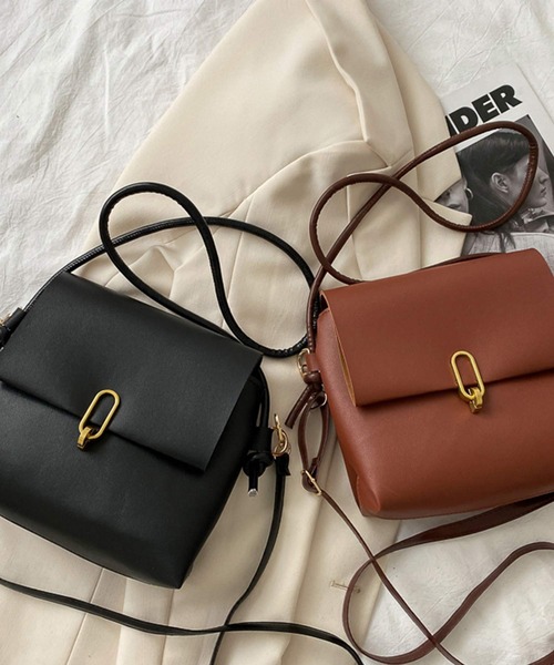 shopnikoniko(ショップニコニコ)の「2way スクエア ショルダーバッグ(ショルダーバッグ・レディース・ホワイト/ブラック/ベージュ/ブラウン・フリー)」の20枚目の写真
