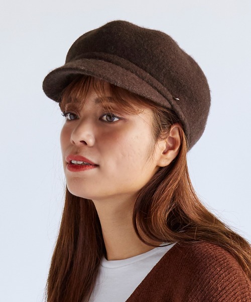 14+（イチヨンプラス）の「バスクポコポコキャスケット（キャスケット・レディース・ブラック/ダークブラウン/ベージュ/ブラウン/グレー/ライトベージュ/グレイッシュベージュ/ライトブラウン/ライトグレー/カーキ・FREE）」の5枚目の写真