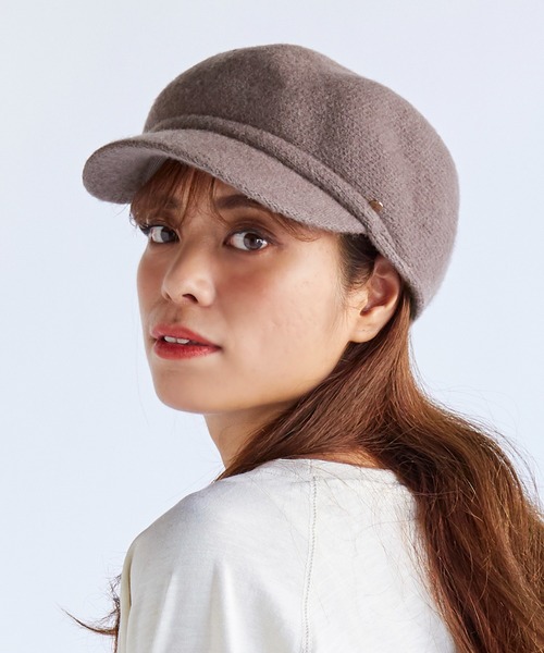 14+（イチヨンプラス）の「バスクポコポコキャスケット（キャスケット・レディース・ブラック/ダークブラウン/ベージュ/ブラウン/グレー/ライトベージュ/グレイッシュベージュ/ライトブラウン/ライトグレー/カーキ・FREE）」の6枚目の写真