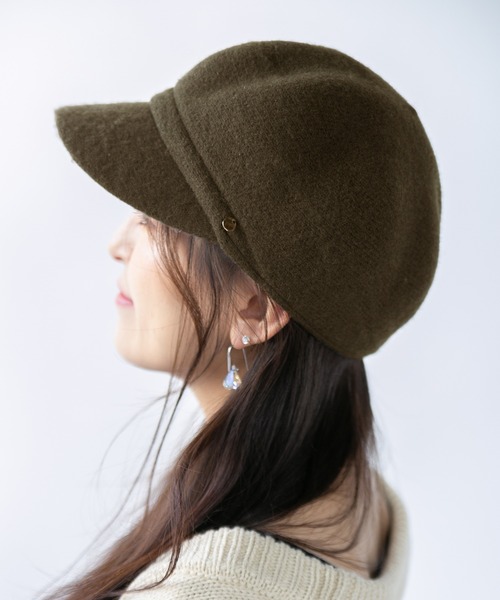 14+（イチヨンプラス）の「バスクポコポコキャスケット（キャスケット・レディース・ブラック/ダークブラウン/ベージュ/ブラウン/グレー/ライトベージュ/グレイッシュベージュ/ライトブラウン/ライトグレー/カーキ・FREE）」の10枚目の写真