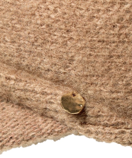 14+（イチヨンプラス）の「バスクポコポコキャスケット（キャスケット・レディース・ブラック/ダークブラウン/ベージュ/ブラウン/グレー/ライトベージュ/グレイッシュベージュ/ライトブラウン/ライトグレー/カーキ・FREE）」の21枚目の写真