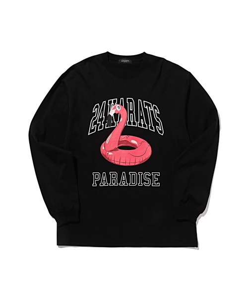 24karats（トゥウェンティーフォーカラッツ）の「Float Tee LS（Tシャツ/カットソー・メンズ・ブラック・SMALL/MEDIUM）」の2枚目の写真