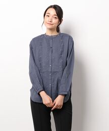 earth music&ecology | ピンタックレースチュニック ＊(シャツ/ブラウス)