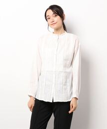 earth music&ecology | ピンタックレースチュニック ＊(シャツ/ブラウス)